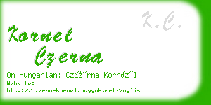 kornel czerna business card